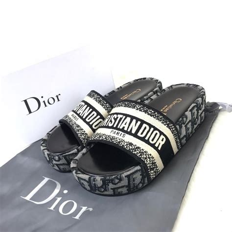 dior slipper green|christian dior sliders women.